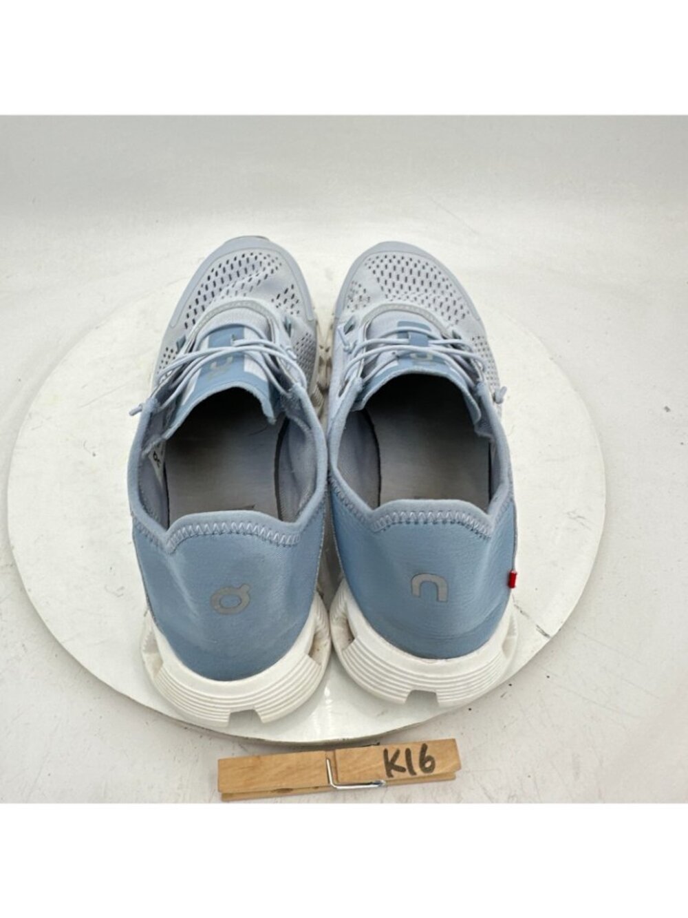 On Cloud 5 Coast Women Size 8 3WD10541177 Pastel Blue White Running Shoes - Picture 9 of 11